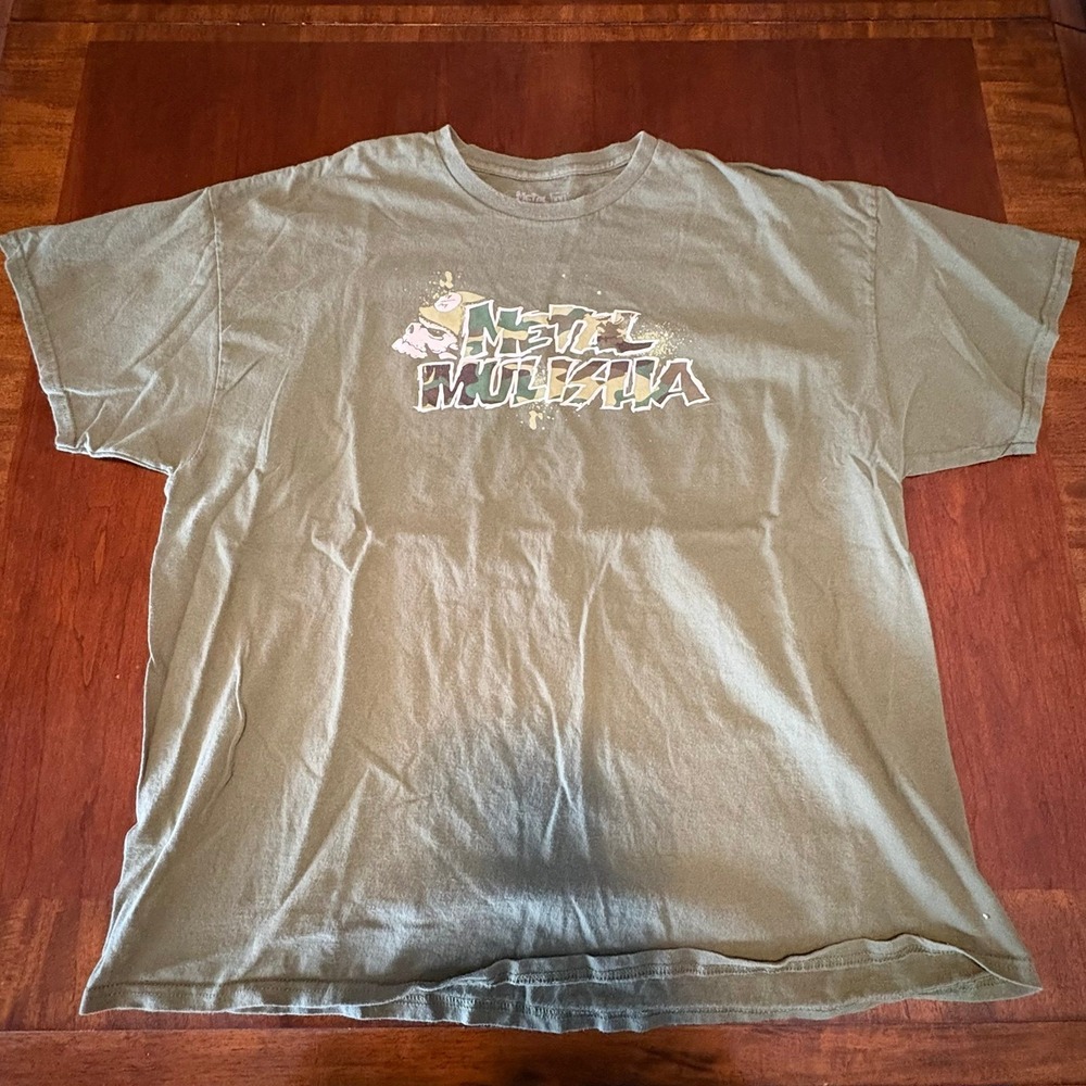 Metal‎ Mulisha T Shirt Men's XL Green Skull Graphic Motocross Streetwear Tee